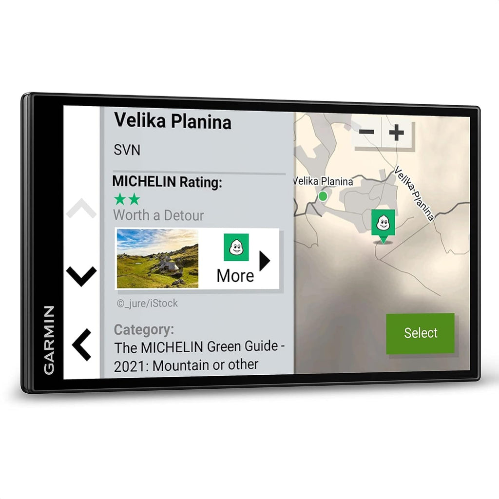 Garmin Campervan Navigationsgerät – 6,95 Zoll HD Display, 3D-Europa-Karten, Campingplatz-Datenbank