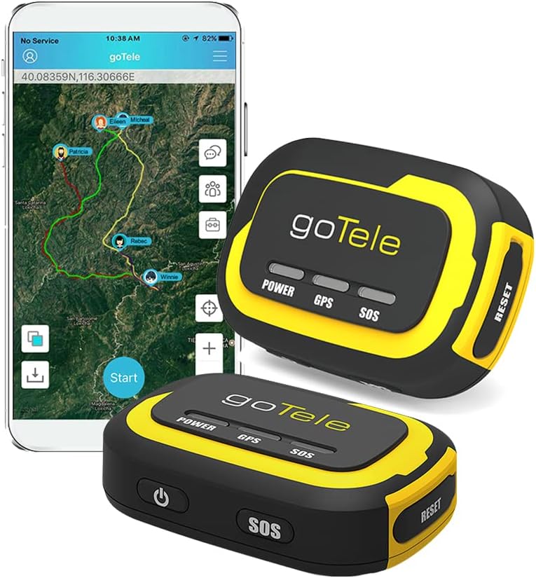 goTele Echtzeit-GPS-Tracker – Offline-Ortung ohne Mobilfunknetz, Keine Abogebühr, Outdoor & SOS