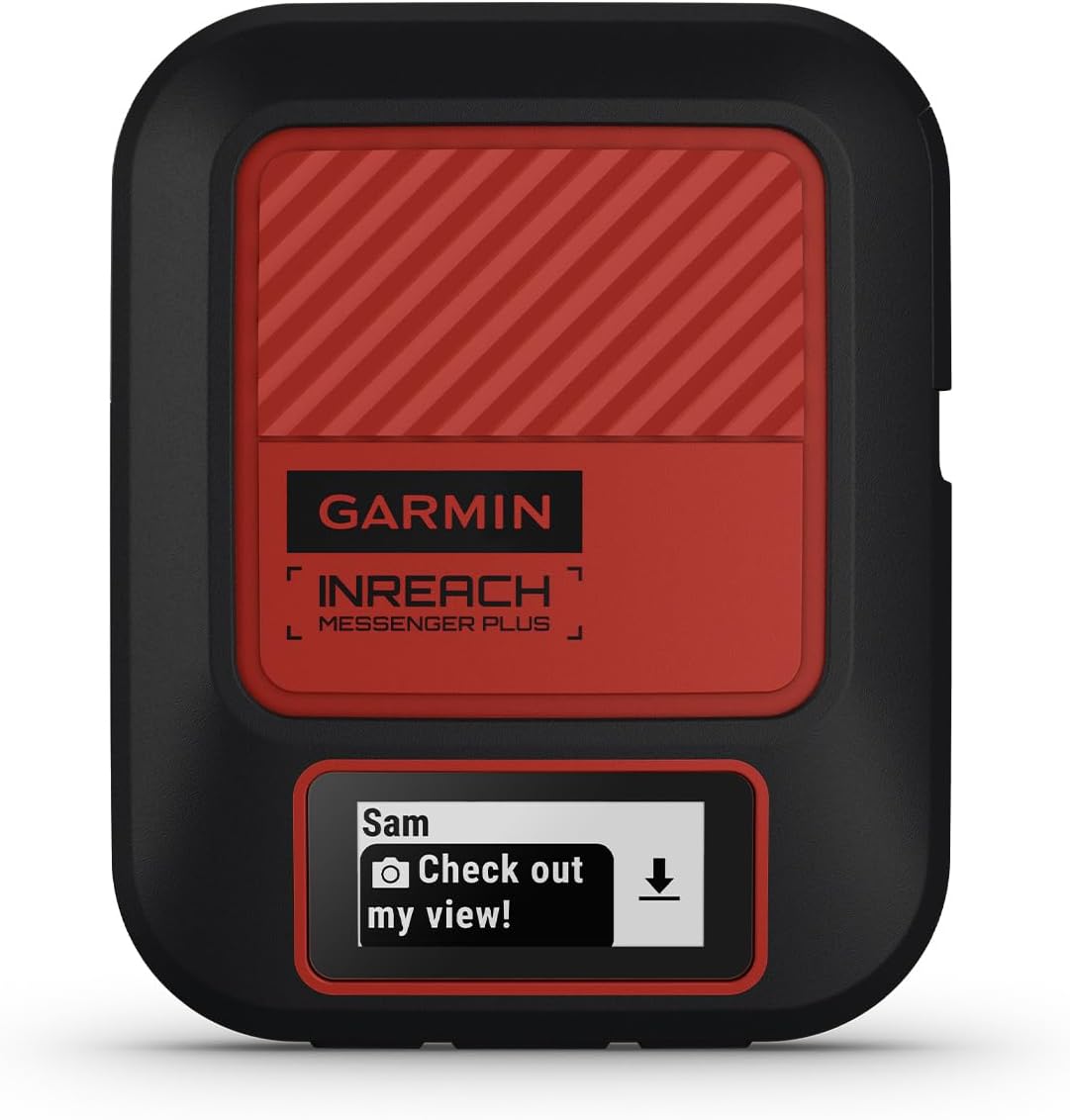 Garmin inReach Messenger Plus Satelliten-Kommunikationsgerät – Sprachnachrichten, Fotos, SOS-Notruf