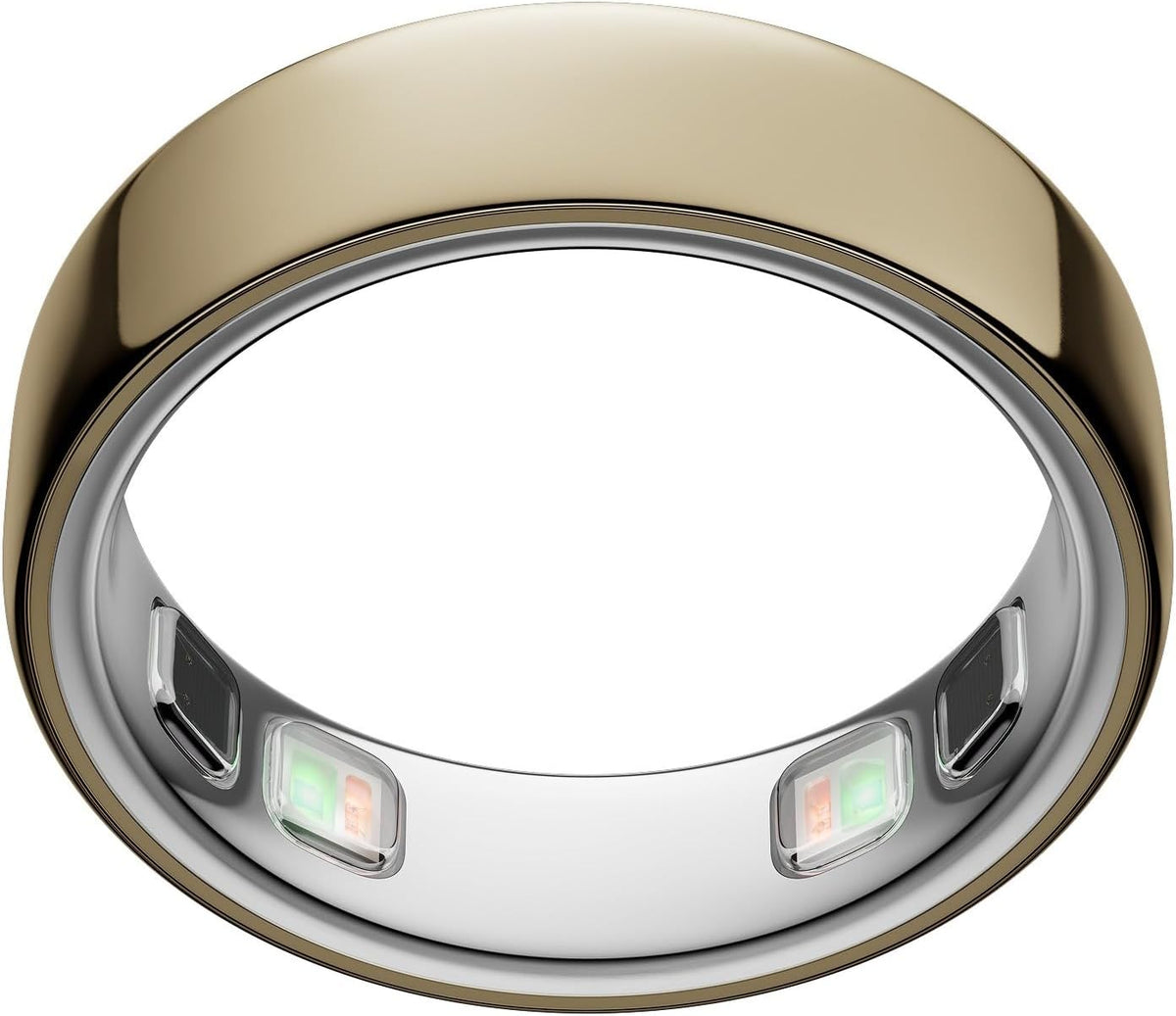 Oura Ring Gen 5 Smart-Ring – Gold, Größe 8, Schlaf- & Fitnesstracker, Herzfrequenz, Titan