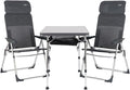 Crespo Camping-Set AP-213 Classic – 1x Klapptisch, 2x Klappstuhl, Aluminium, Kompakt & Leicht
