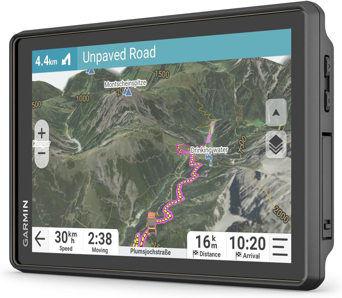 Garmin Tread 2 Overland Edition Navigationsgerät – 8 Zoll HD-Display, Offroad- & Straßenkarten Europa