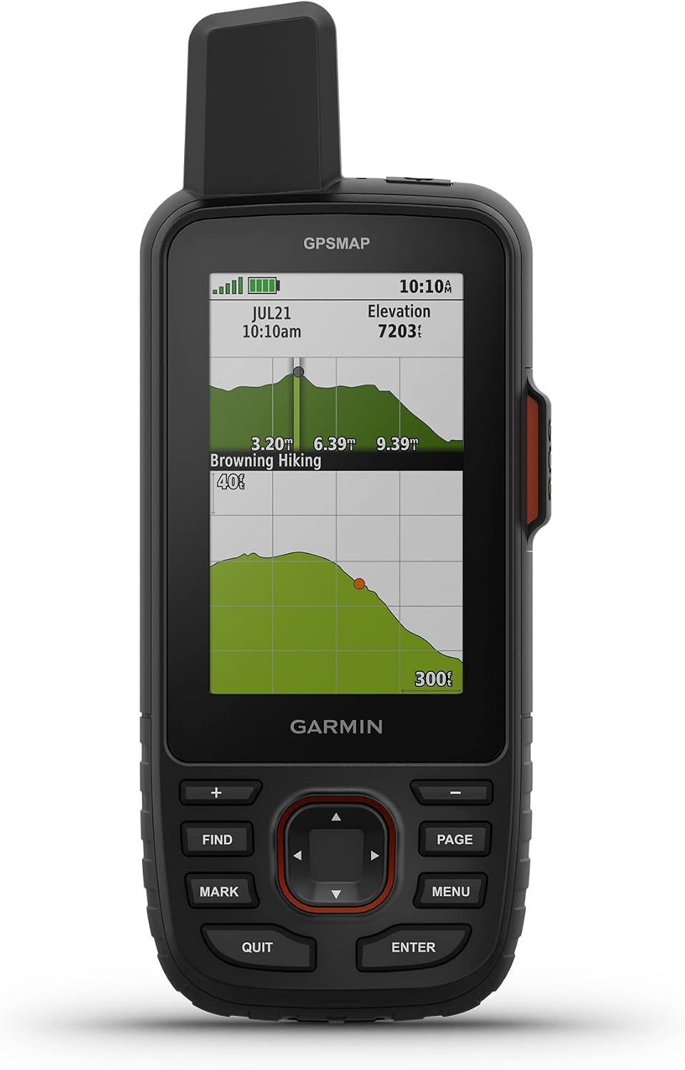 Garmin GPSMAP 67i GPS-Handgerät – inReach-Technologie, 2-Wege-SMS, SOS-Notruf, TopoActive Europa