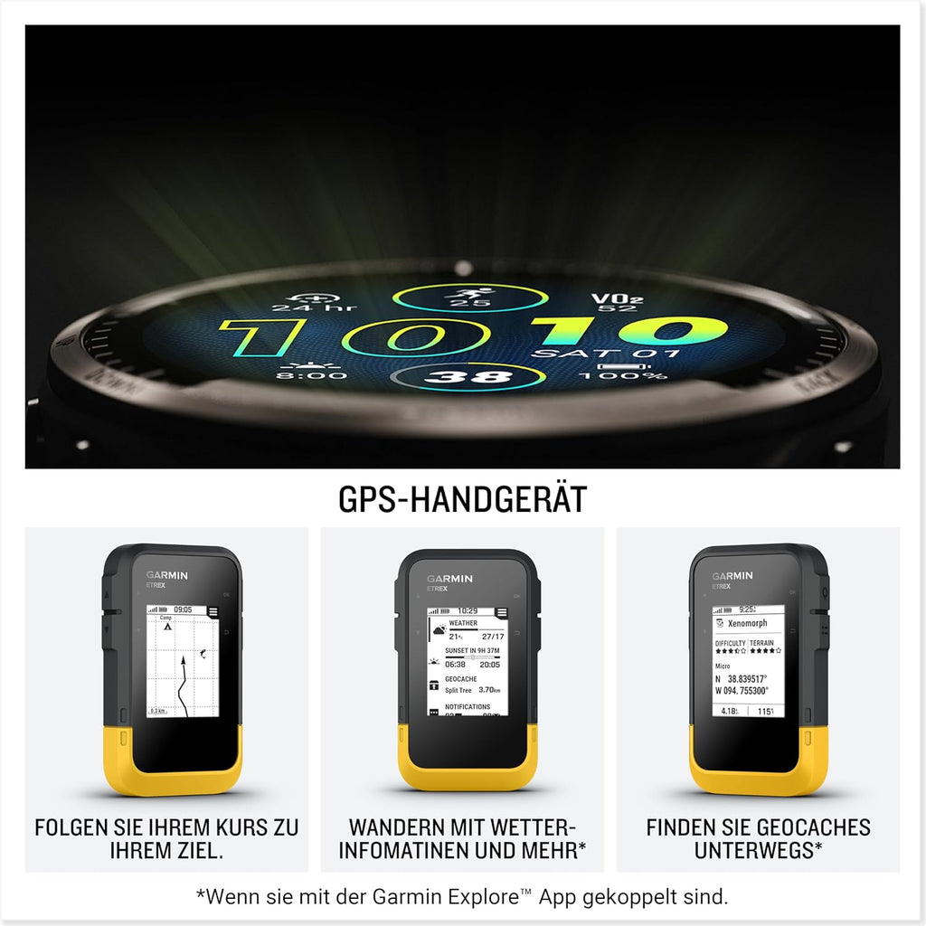 Garmin eTrex SE GPS-Handgerät – 2,2 Zoll Display, Multi-GNSS-Unterstützung, Bis zu 168 Std. Akku