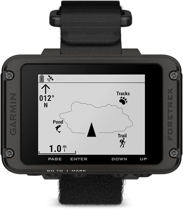 Garmin Foretrex 801 Handgelenk-GPS-Navigator – Multi-Frequenz-GNSS, Bis zu 100 Std. Akku, Taktisch