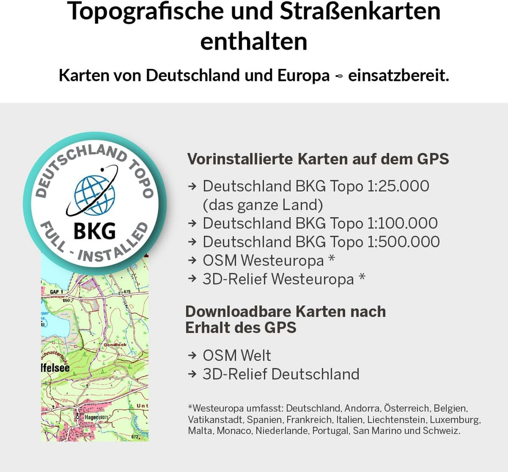 TwoNav Terra 64 GB GPS-Handgerät – 3,7 Zoll Display, Inkl. Topo Deutschland 1:25.000, Wandern & MTB