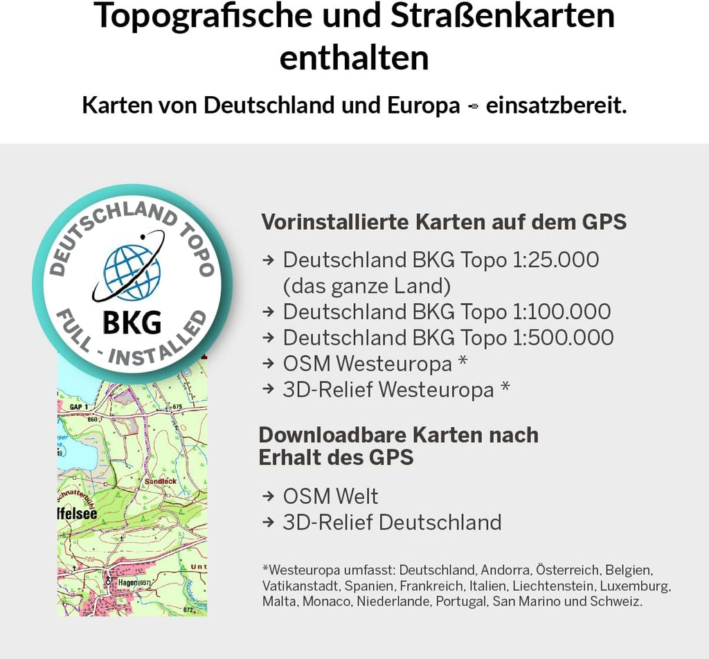 TwoNav Cross Plus 64 GB GPS-Handgerät – 3,2 Zoll Display, Inkl. Topo Deutschland 1:25.000, MTB & Wandern