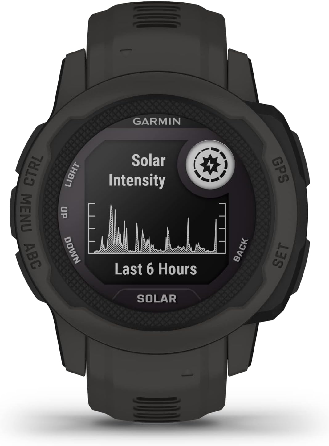 Garmin Instinct 2S Solar GPS-Smartwatch – 40 mm, Solarladefunktion, Multi-GNSS, Outdoor, Graphit