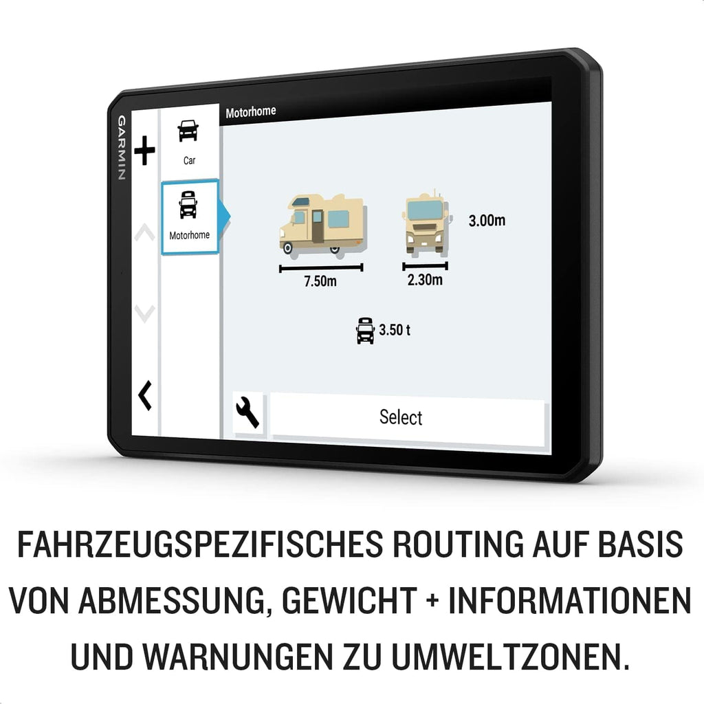 Garmin Camper 1095 EU Navigationsgerät – 10 Zoll HD Touchscreen, Europa-Karten, Camping-Routenführung