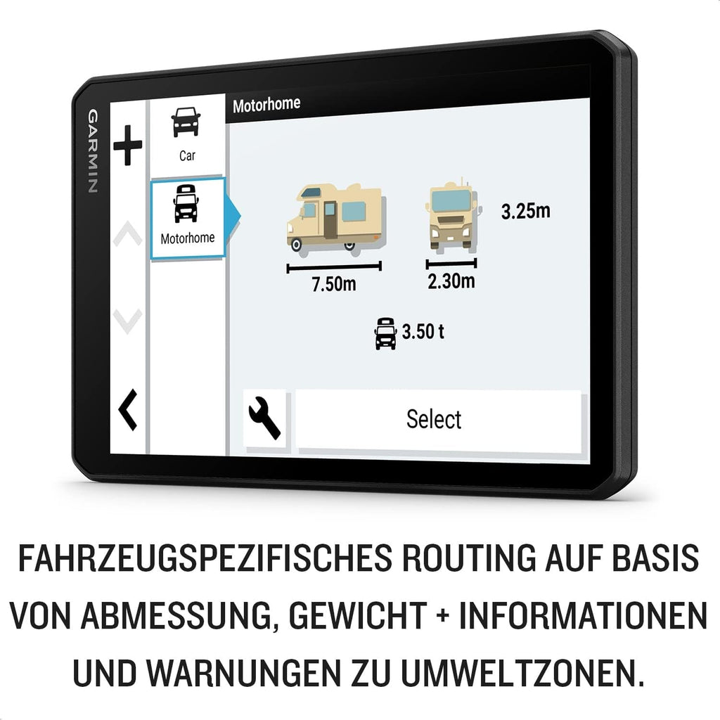 Garmin CamperCam 795 EU MT-D Navi mit Dashcam – 7 Zoll Display, Europa-Karten, Camping-Routen