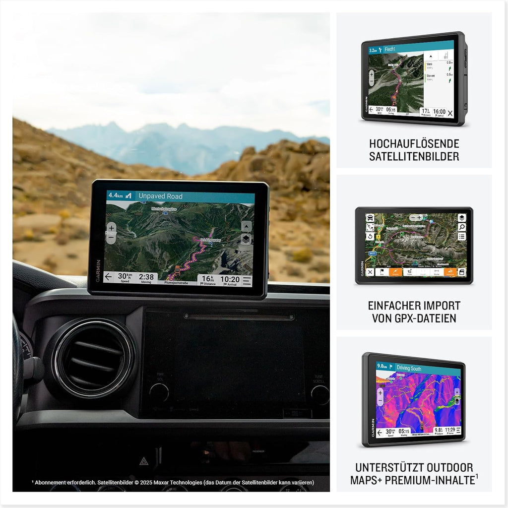 Garmin Tread 2 Overland Edition Navigationsgerät – 8 Zoll HD-Display, Offroad- & Straßenkarten Europa