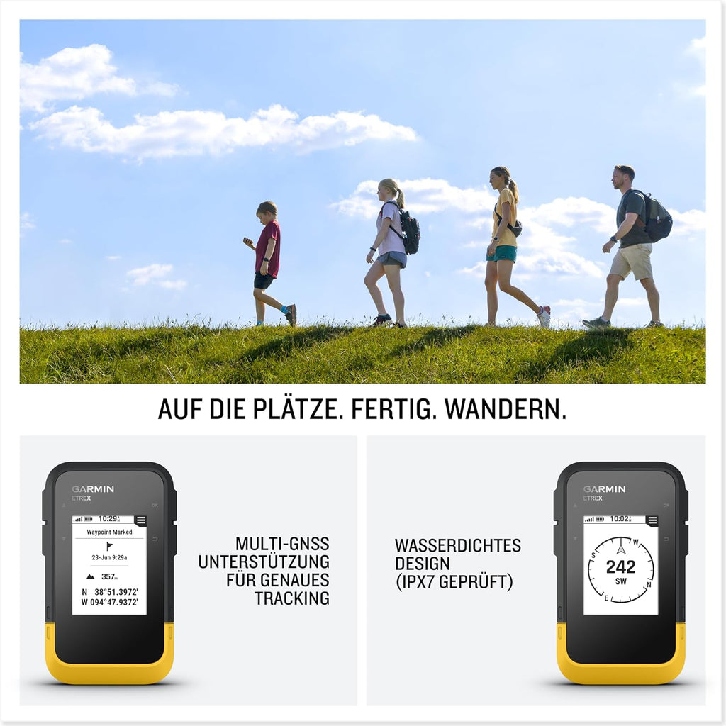 Garmin eTrex SE GPS-Handgerät – 2,2 Zoll Display, Multi-GNSS-Unterstützung, Bis zu 168 Std. Akku