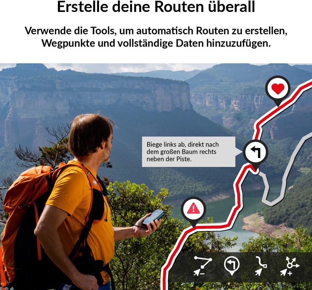TwoNav Terra 64 GB GPS-Handgerät – 3,7 Zoll Display, Inkl. Topo Deutschland 1:25.000, Wandern & MTB