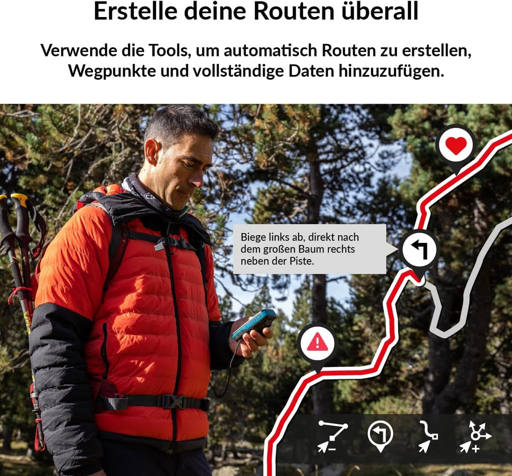TwoNav Cross Plus 64 GB GPS-Handgerät – 3,2 Zoll Display, Inkl. Topo Deutschland 1:25.000, MTB & Wandern