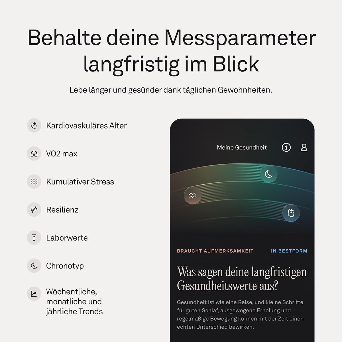 Oura Ring Gen 5 Smart-Ring – Gold, Größe 8, Schlaf- & Fitnesstracker, Herzfrequenz, Titan