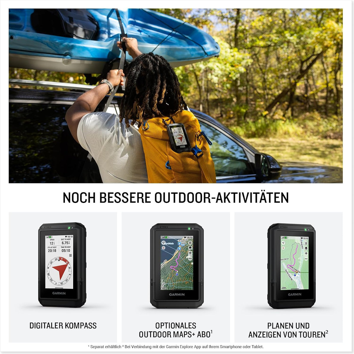 Garmin eTrex Touch GPS-Handgerät – 2,6 Zoll Farb-Touchscreen, TopoActive Europa-Karten, Outdoor