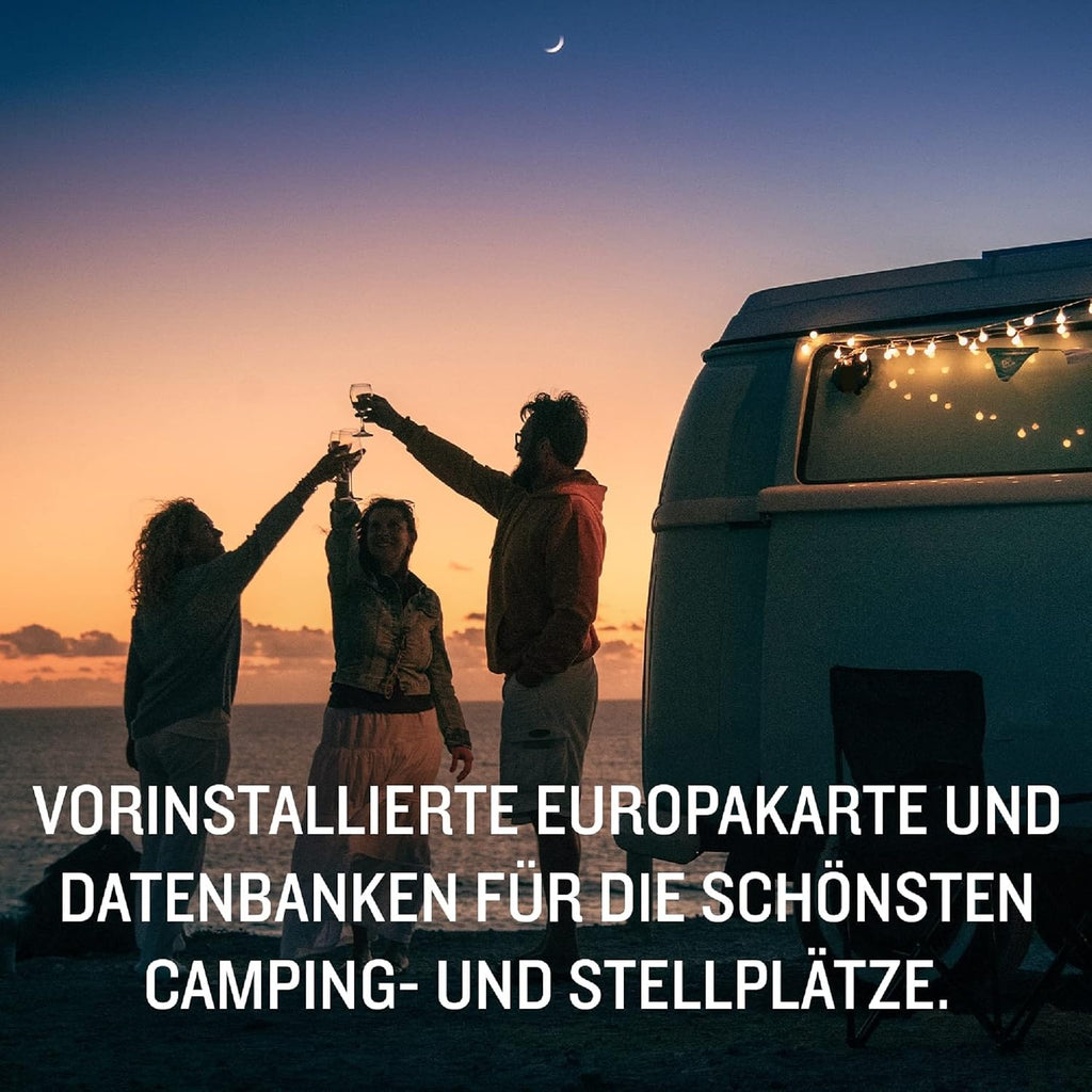 Garmin Campervan Navigationsgerät – 6,95 Zoll HD Display, 3D-Europa-Karten, Campingplatz-Datenbank