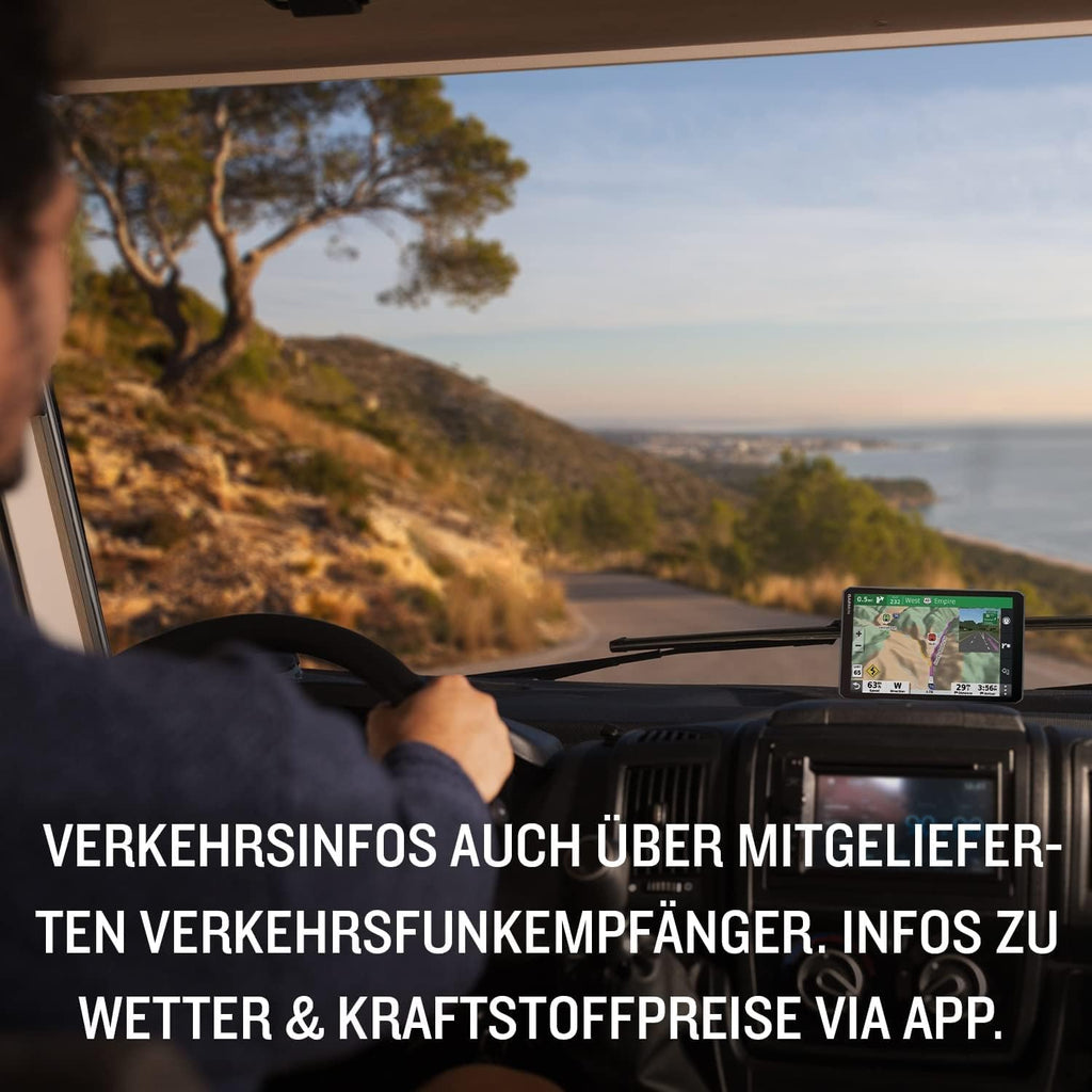 Garmin CamperCam 795 EU MT-D Navi mit Dashcam – 7 Zoll Display, Europa-Karten, Camping-Routen