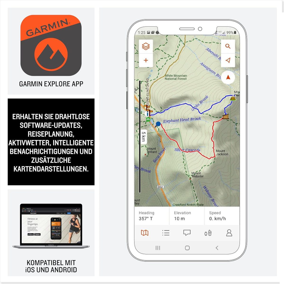 Garmin eTrex SE GPS-Handgerät – 2,2 Zoll Display, Multi-GNSS-Unterstützung, Bis zu 168 Std. Akku