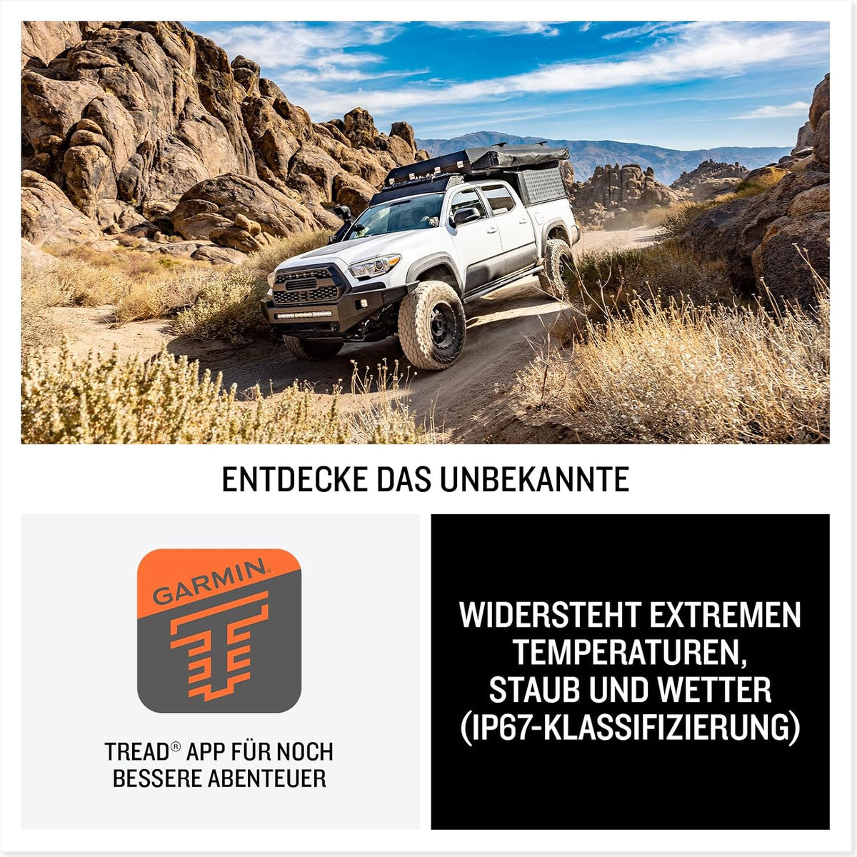 Garmin Tread 2 Overland Edition Navigationsgerät – 8 Zoll HD-Display, Offroad- & Straßenkarten Europa